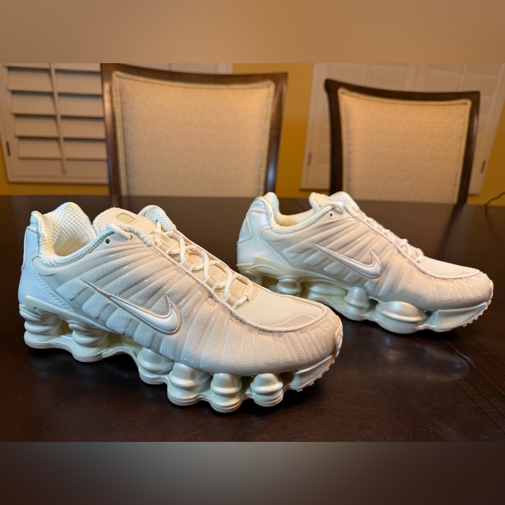 New Nike Shox TL Pearl White Sneakers Shoes Size US 8